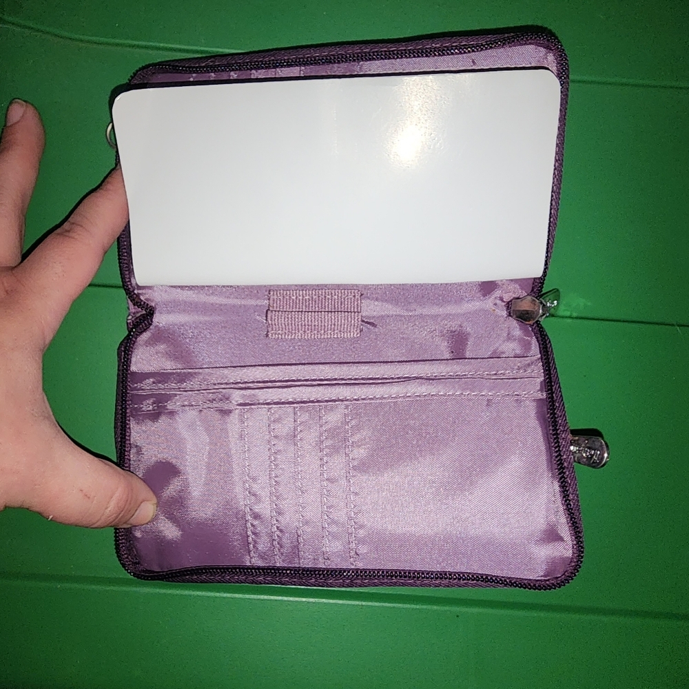 Purple Chevron Thirty One Wallet Nwot - Picture 6 of 6